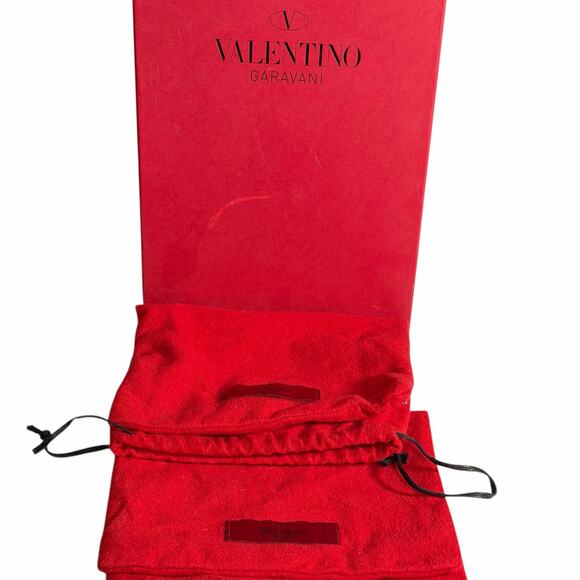 Valentino Garavani Antique Yellow Leather Platform Heels Size 38 - Picture 2 of 16